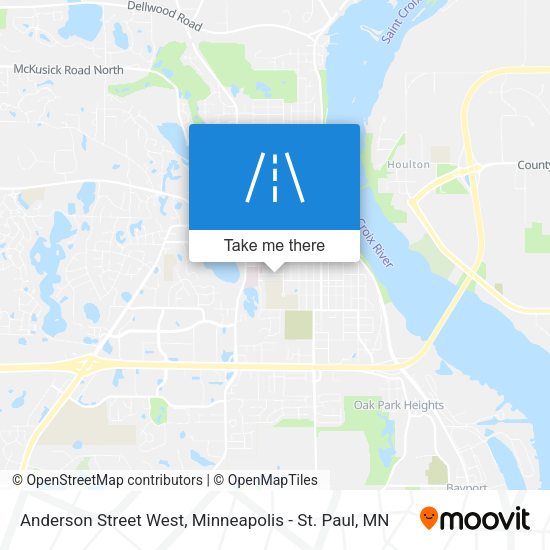 Anderson Street West map