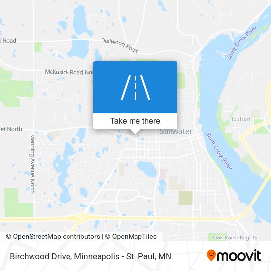 Birchwood Drive map
