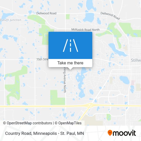 Country Road map