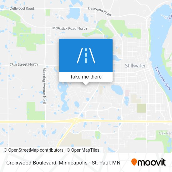 Croixwood Boulevard map