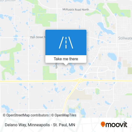 Delano Way map