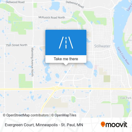 Evergreen Court map