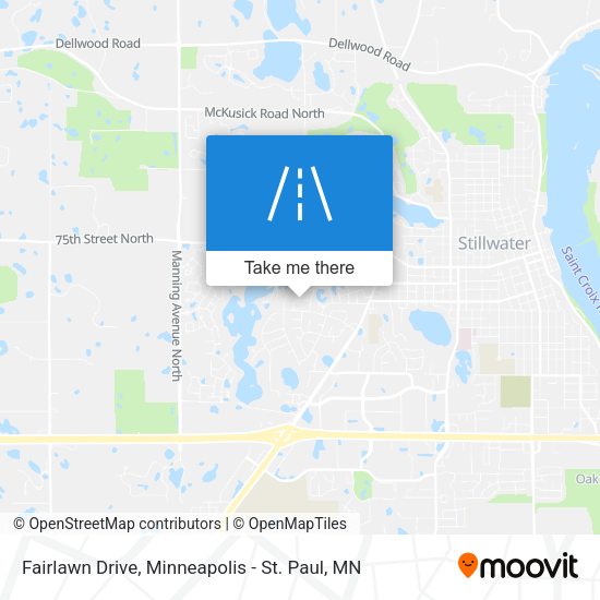 Mapa de Fairlawn Drive