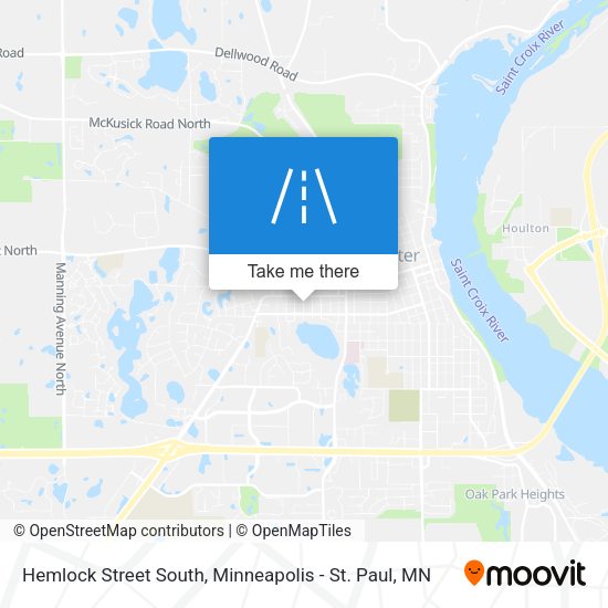 Hemlock Street South map