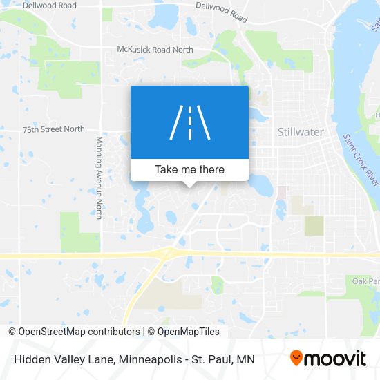Mapa de Hidden Valley Lane