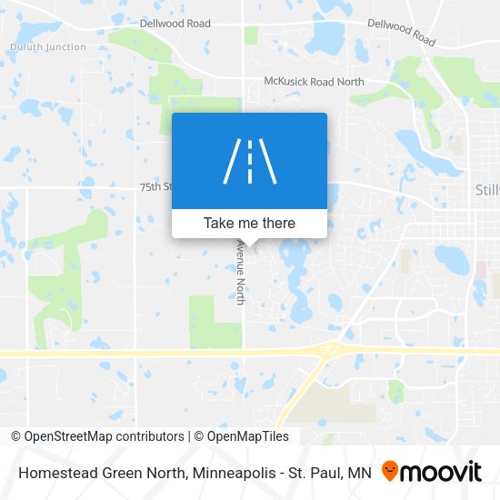 Homestead Green North map