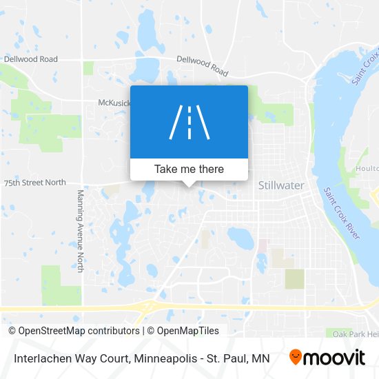 Interlachen Way Court map