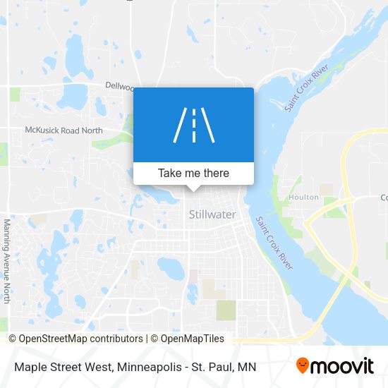 Maple Street West map