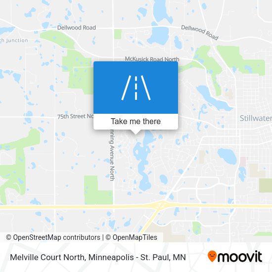Mapa de Melville Court North