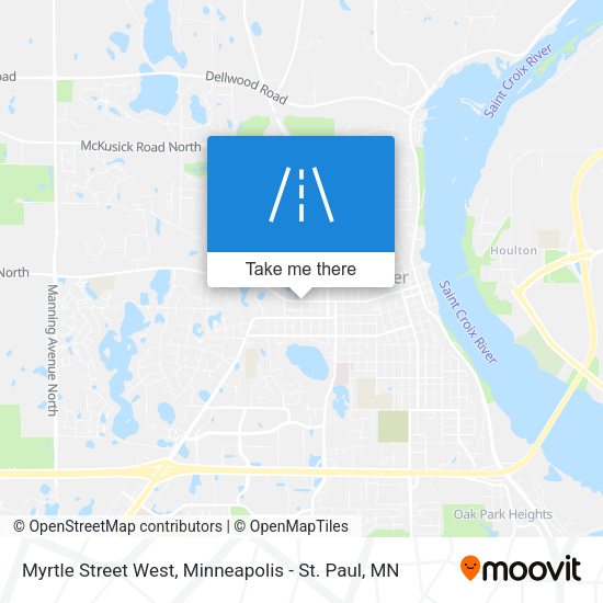 Myrtle Street West map