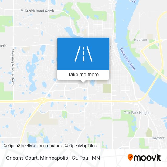 Mapa de Orleans Court