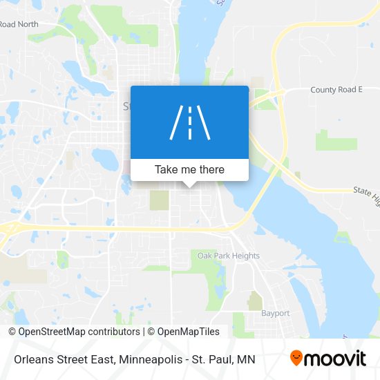 Orleans Street East map