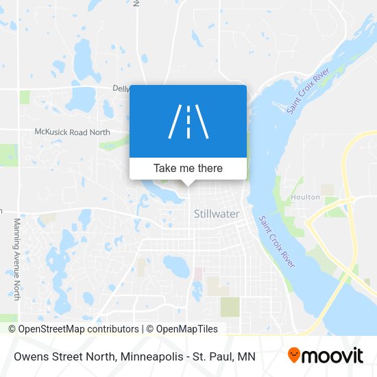 Owens Street North map
