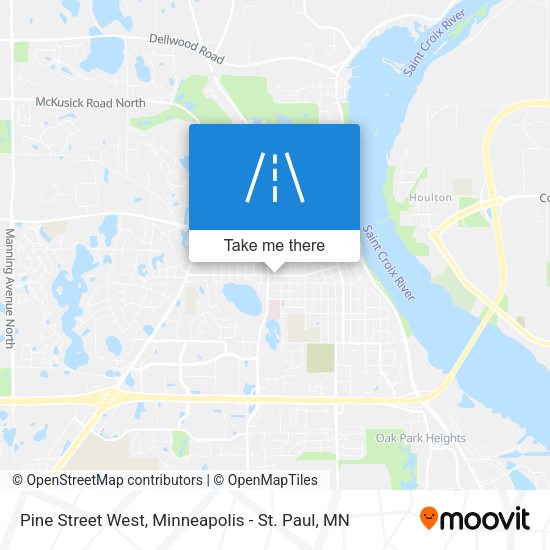 Mapa de Pine Street West