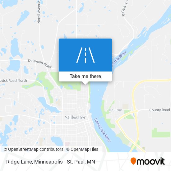 Ridge Lane map