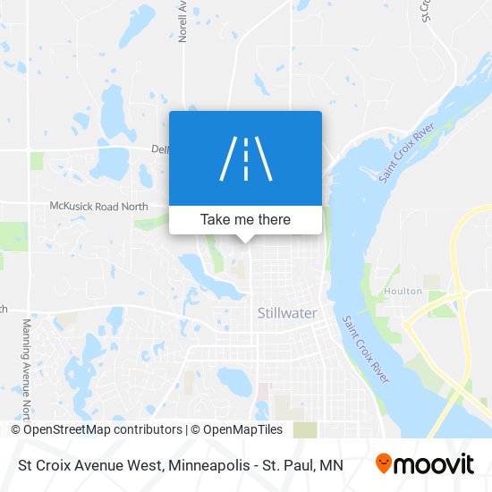 St Croix Avenue West map