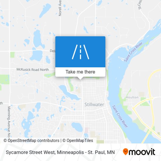 Sycamore Street West map