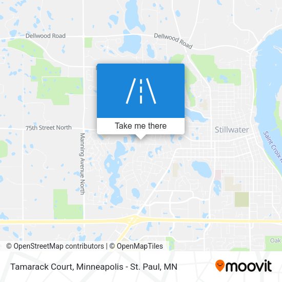 Tamarack Court map