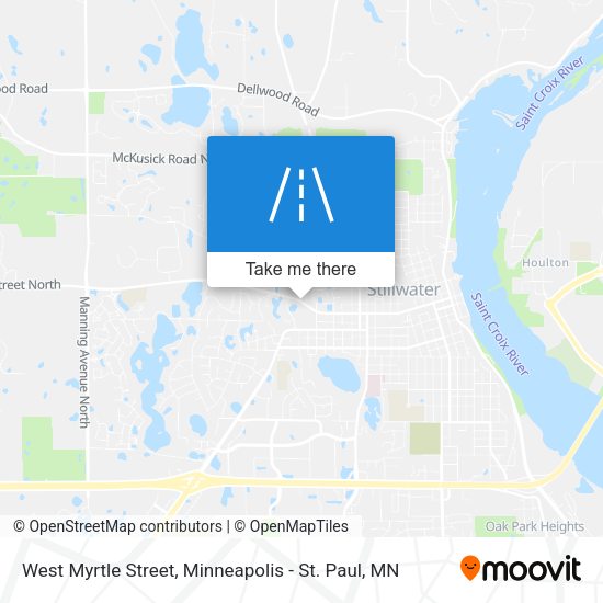 West Myrtle Street map