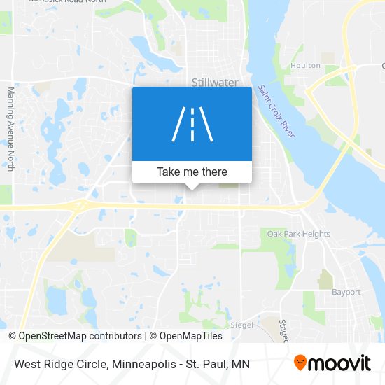 West Ridge Circle map