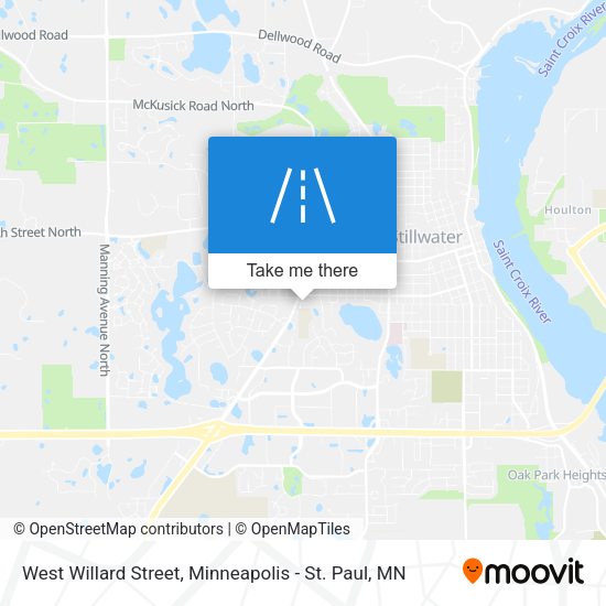 West Willard Street map