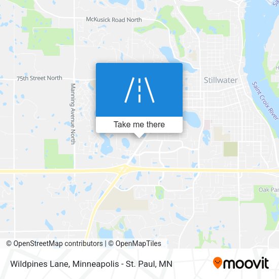 Wildpines Lane map