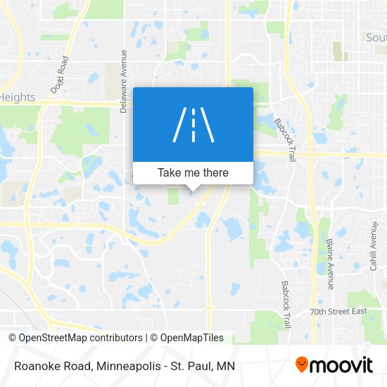 Roanoke Road map