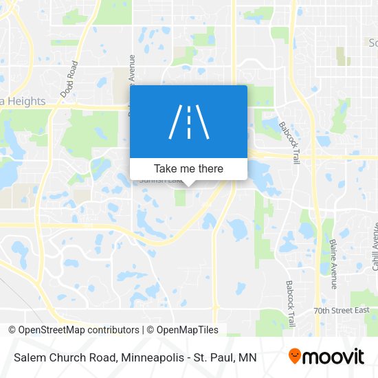 Salem Church Road map