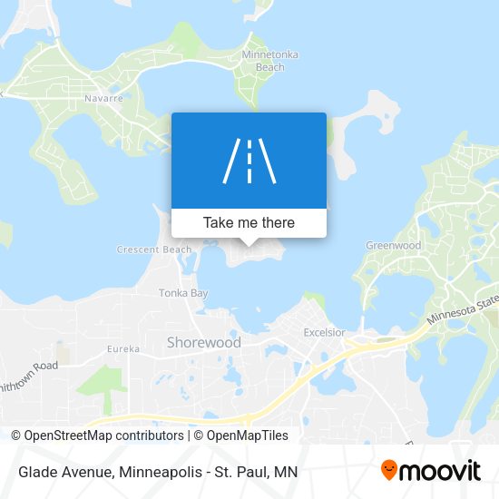Glade Avenue map