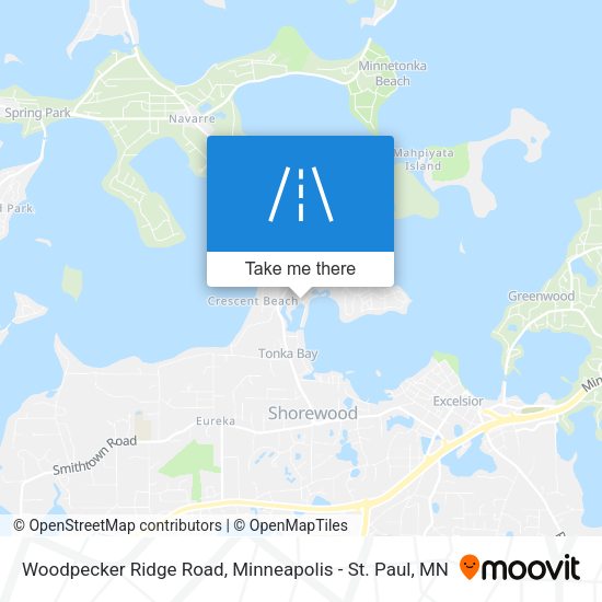 Mapa de Woodpecker Ridge Road