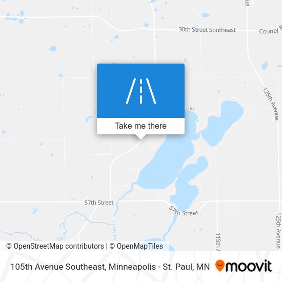 105th Avenue Southeast map
