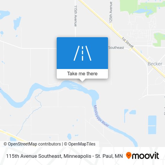 Mapa de 115th Avenue Southeast