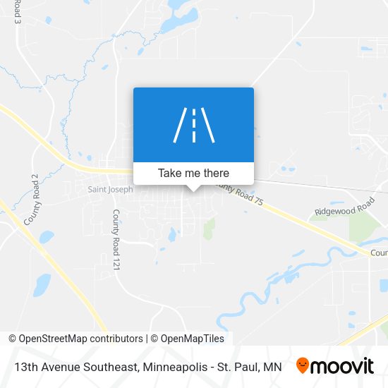 13th Avenue Southeast map