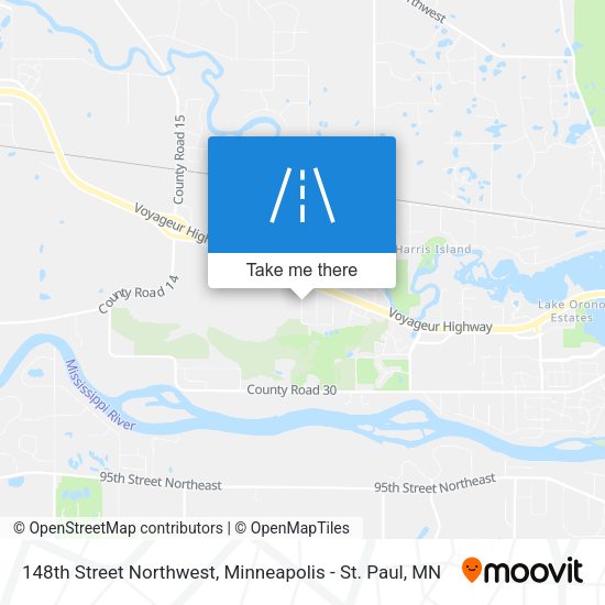 Mapa de 148th Street Northwest