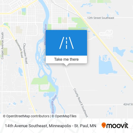 14th Avenue Southeast map