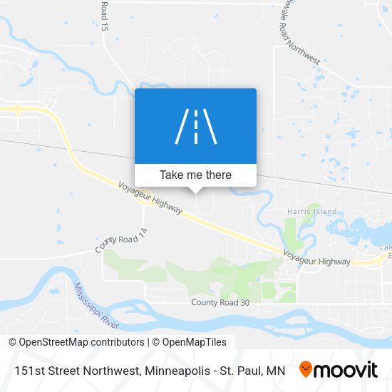 151st Street Northwest map
