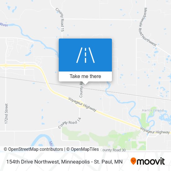 154th Drive Northwest map