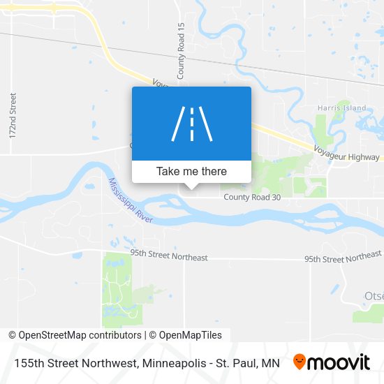 155th Street Northwest map