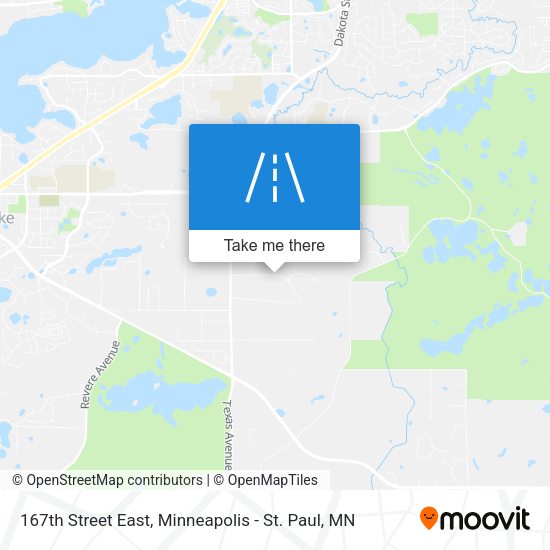167th Street East map