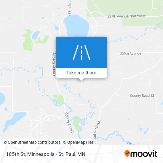 185th St map