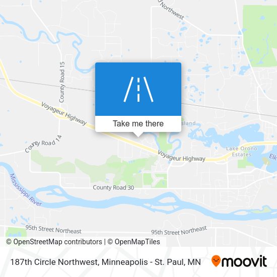 Mapa de 187th Circle Northwest