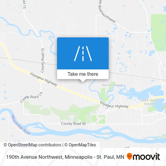 Mapa de 190th Avenue Northwest