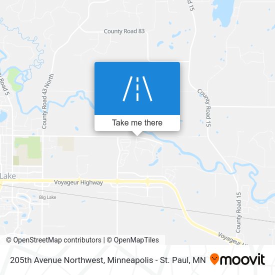 205th Avenue Northwest map