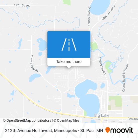 212th Avenue Northwest map