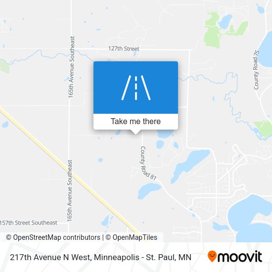 217th Avenue N West map