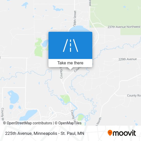 225th Avenue map