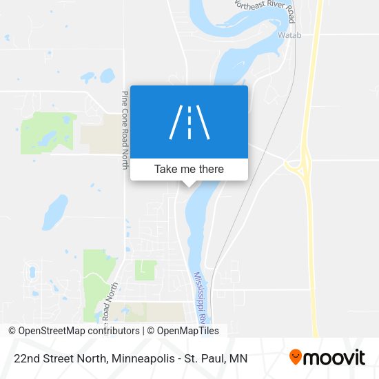 22nd Street North map