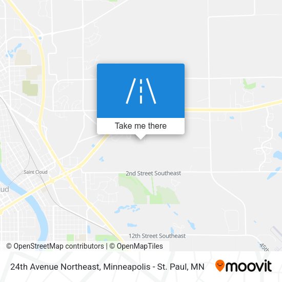 24th Avenue Northeast map