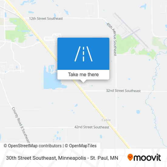30th Street Southeast map