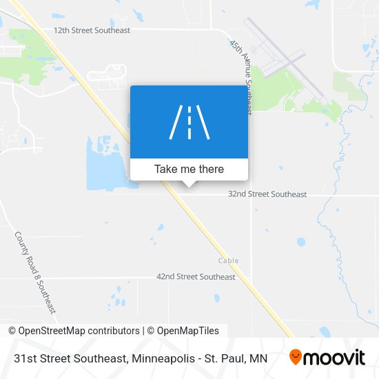 31st Street Southeast map